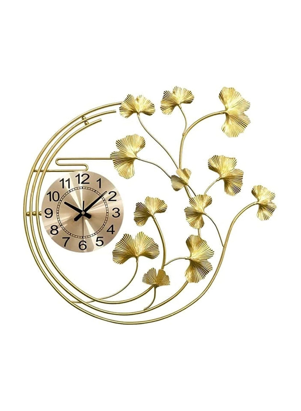Perfect Mania Gift Modern Fashion Gold Round Wall Clock, Gold