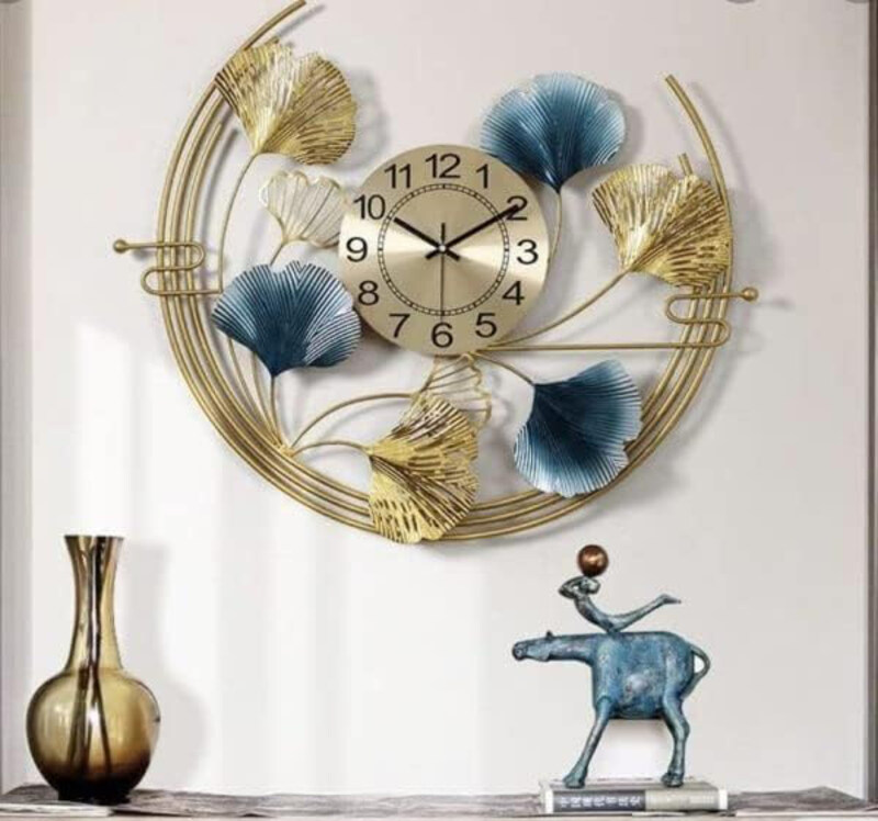 

Perfect Mania Gift Modern Design Metal Round Wall Clock, Multicolour