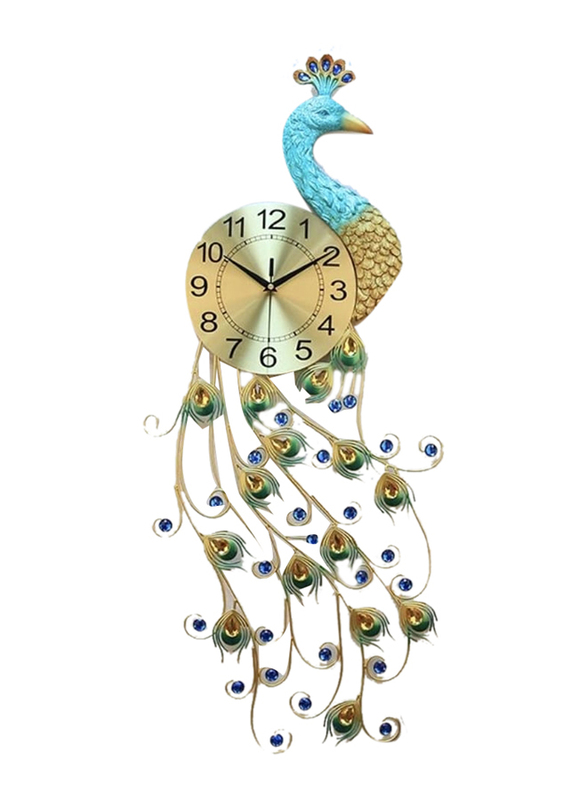 Perfect Mania Peacock Wall Clock, Multicolour