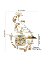 Perfect Mania Gift Nordic Luxury Wrought Iron Wall Clock, Gold