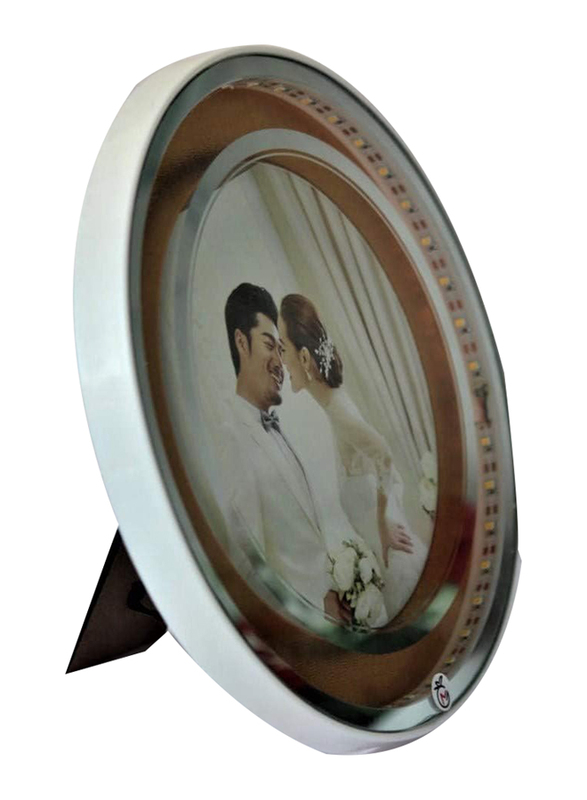 Perfect Mania Gift Wedding Round Photo Frame, Multicolour