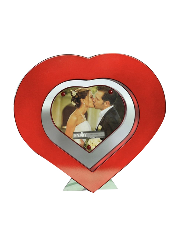 

Perfect Mania Red Heart Shaped Floating Photo Frame LED Light Magnetic Levitation Pictures Frame Wedding Decoration Novelty Gift, Red