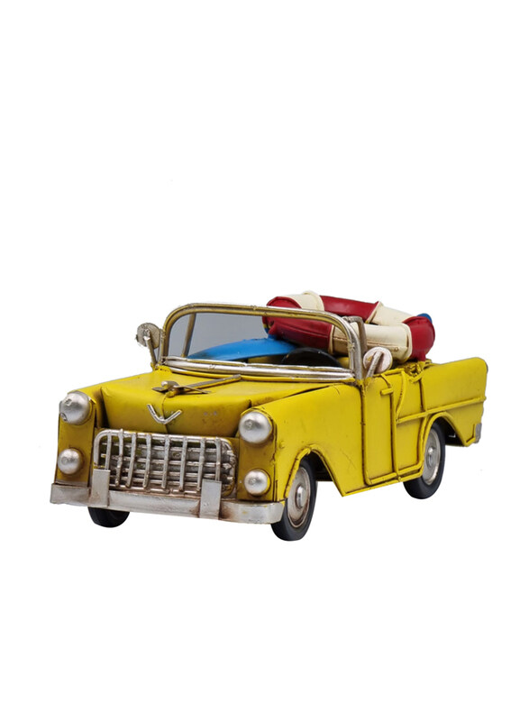 

Perfect Mania Nostalgic Metal Beach Car, Yellow