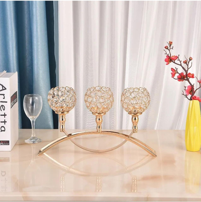 Perfect Mania Candle Stick Holder, Gold