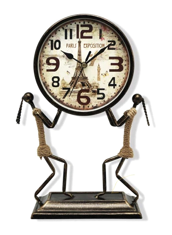 

Perfect Mania Antique Art Desk Clock, Multicolour