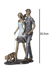 Perfect Mania Gift Decor Gifts Resin Park Couple Statue, Multicolour