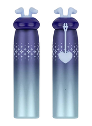 Perfect Mania 350ml Rabbit Ear Insulated Stainless Steel Bottle for Kids, Violet/Teal