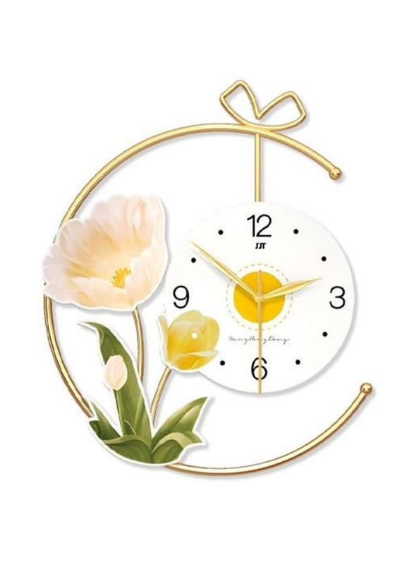 Perfect Mania Flower Luminous Wall Clock, Multicolour