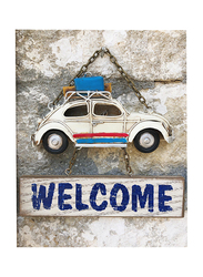 Perfect Mania Hanging Welcome Vintage Bus, White