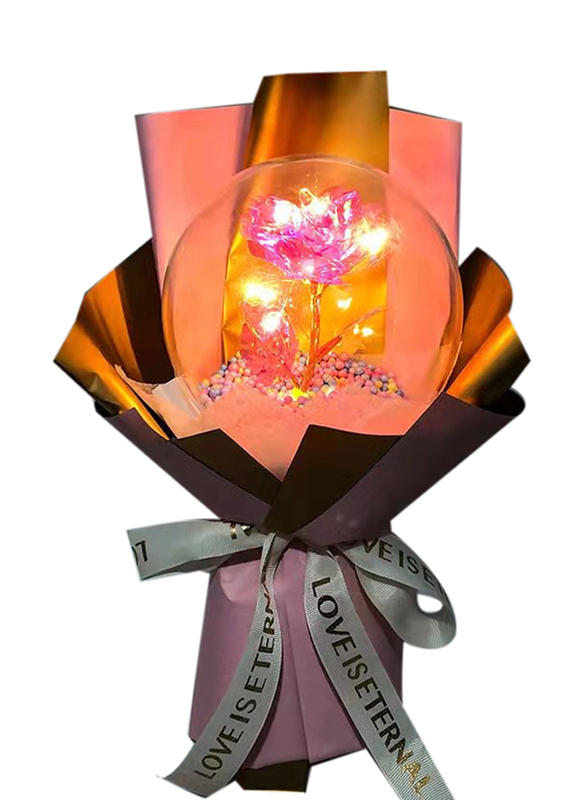 Perfect Mania Artificial Flower Bouquet with Light, Multicolour