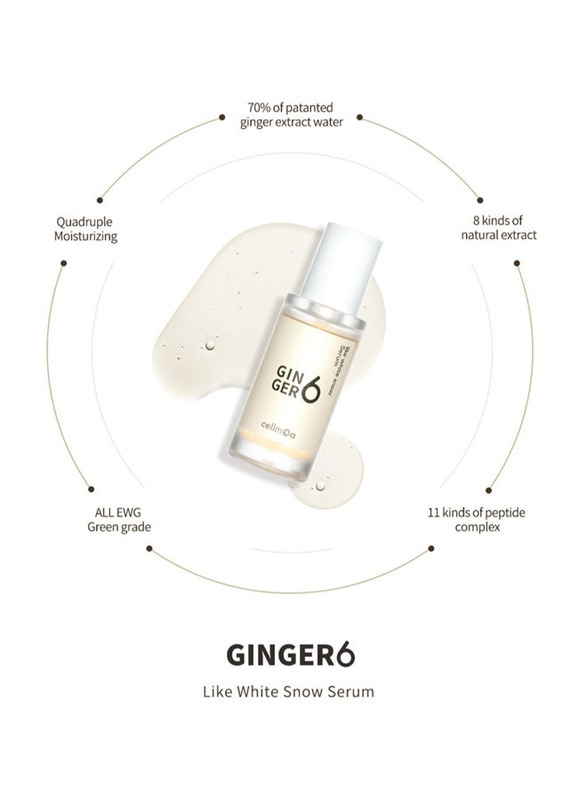 Ginger 6 Like White Snow Serum, 30ml