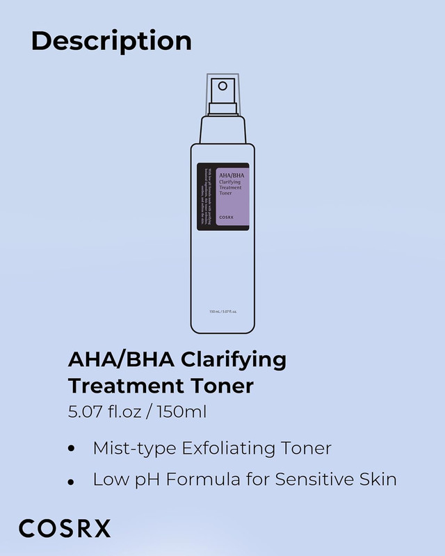 Cosrx AHA/BHA Clarifying Treatment Toner, 150ml