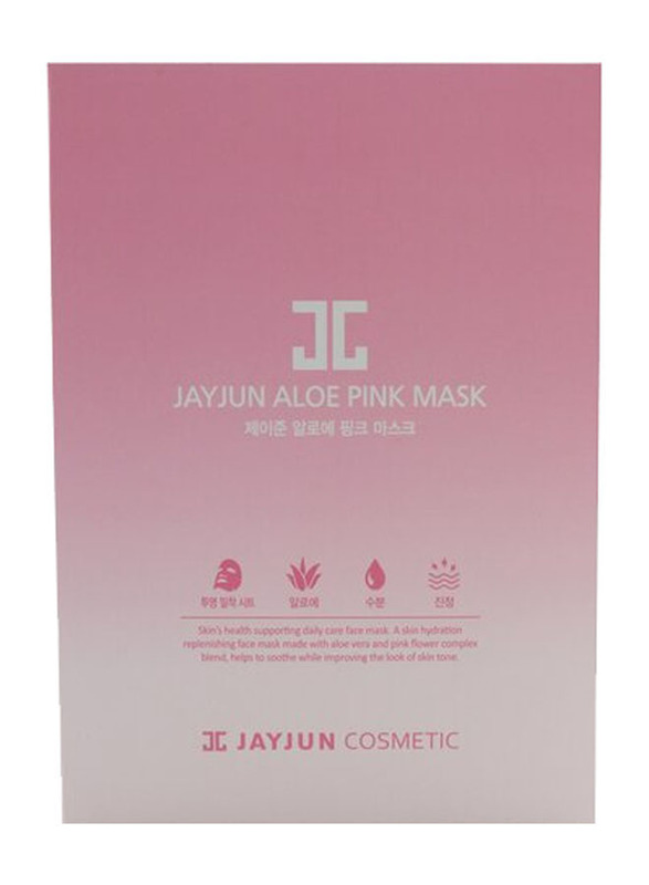 Jayjun Aloe Pink Mask, 10 Sheets