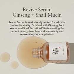 Beauty Of Joseon Revive Serum Ginseng + Snail Mucin, 30ml