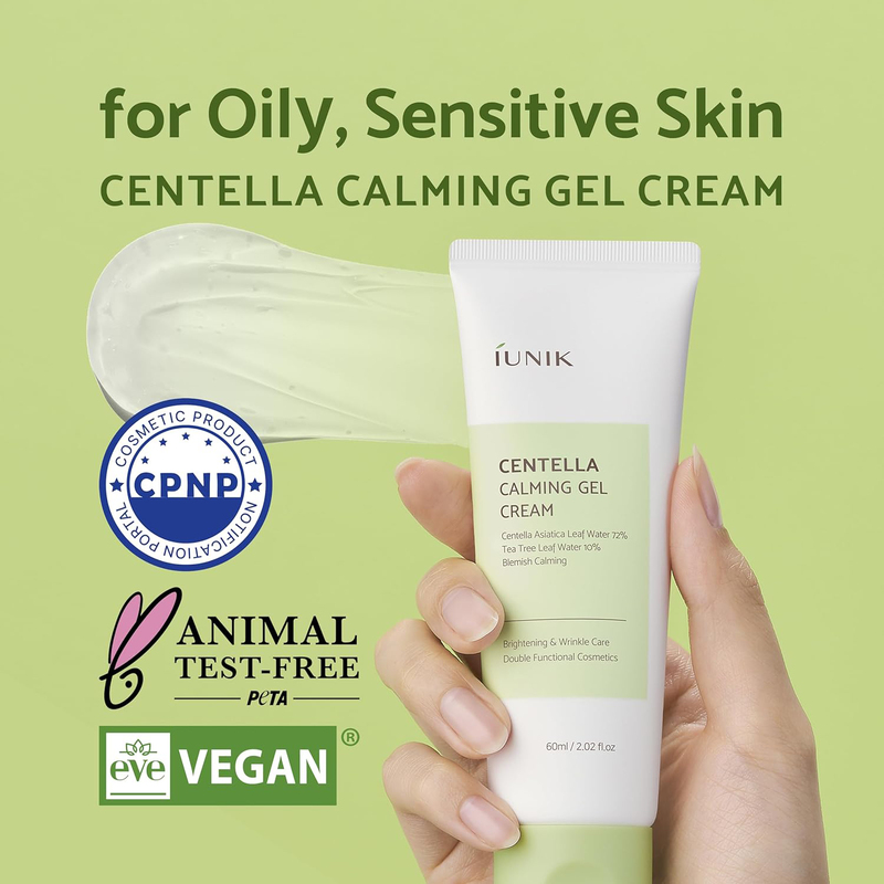 Iunik Centella Calming Gel Cream, 60ml