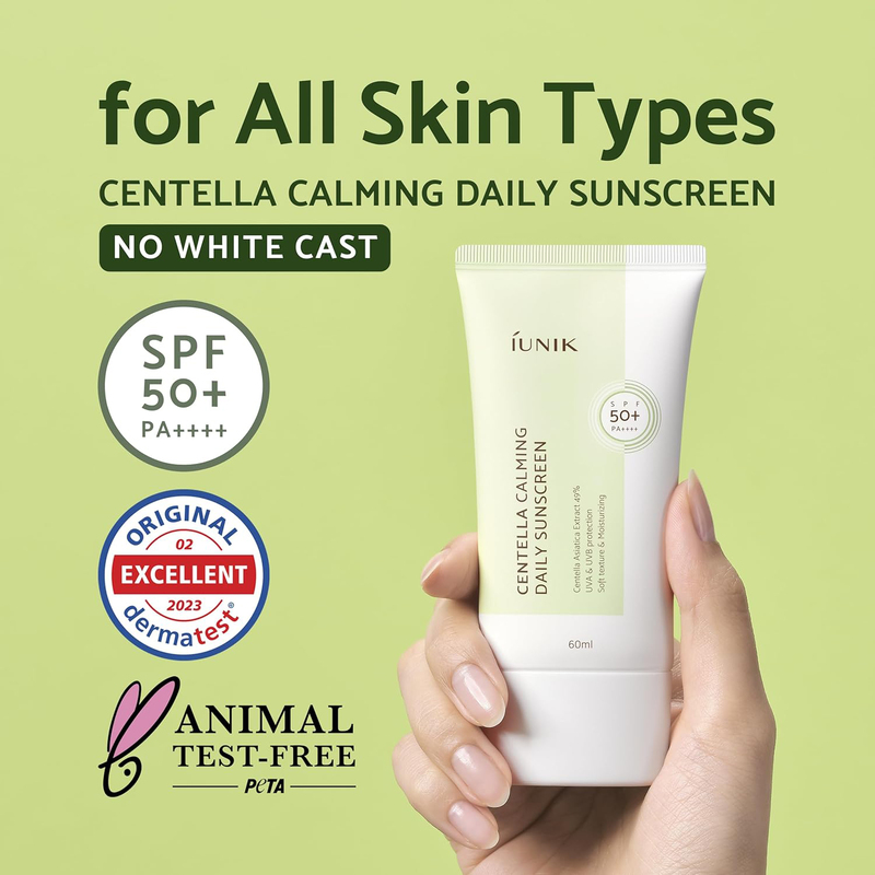 Iunik Centella Calming Daily Sunscreen, 60ml