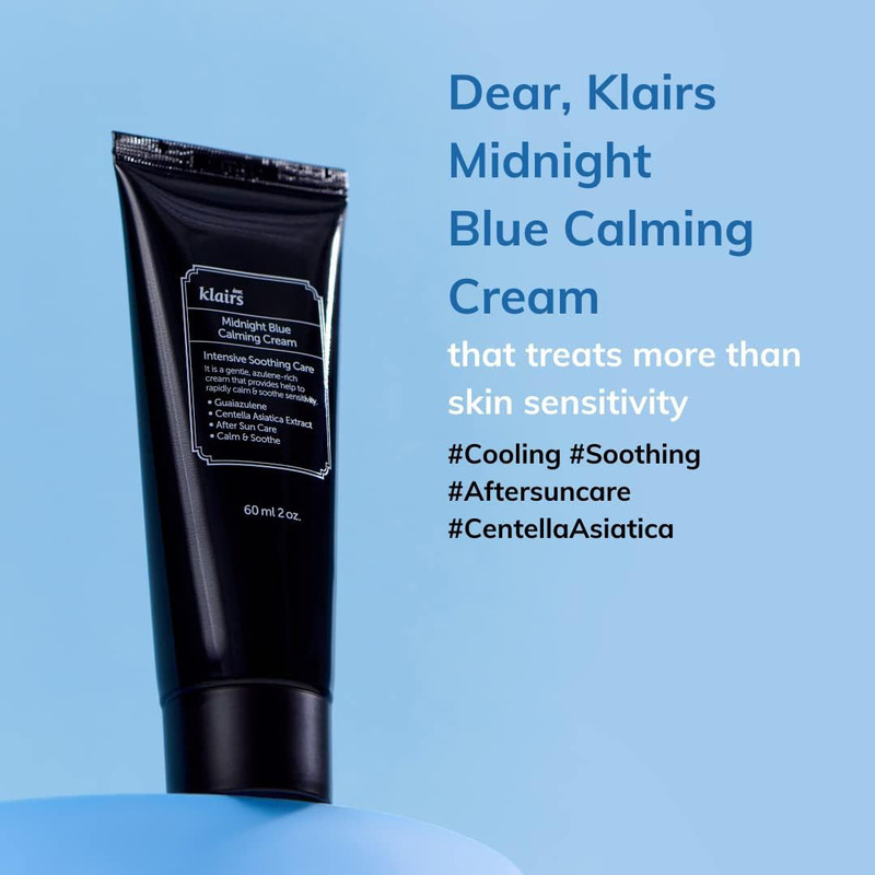 Dear, Klairs Midnight Blue Calming Cream, 60ml