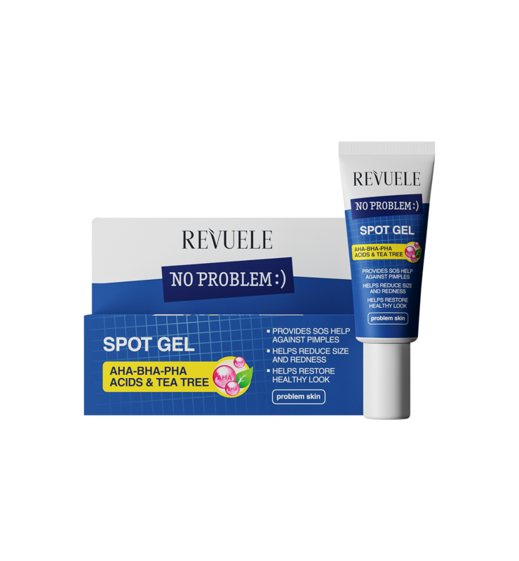 Revuele No Problem Spot Gel AHA BHA PHA Acids And Tea Tree