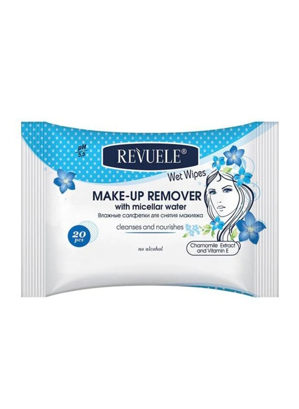 Revuele Wet Wipes Make Up Remover with Micellar Water