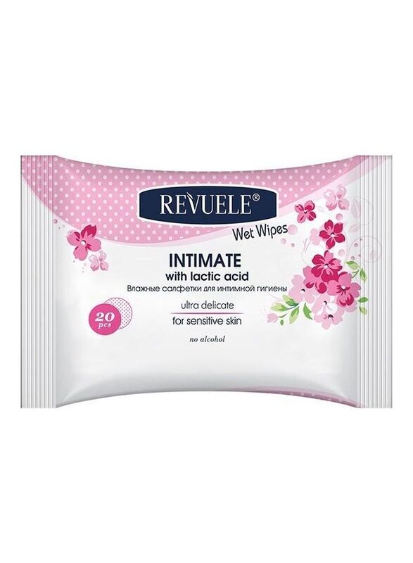 Revuele Intimate Wet Wipes With Lactic Acid for Sensitive Skin