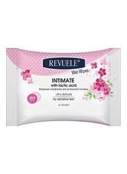 Revuele Intimate Wet Wipes With Lactic Acid for Sensitive Skin