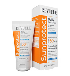 كريم الوجه اليومي للحماية من الشمس من Revuele مع عامل حماية من الشمس SPF 50+