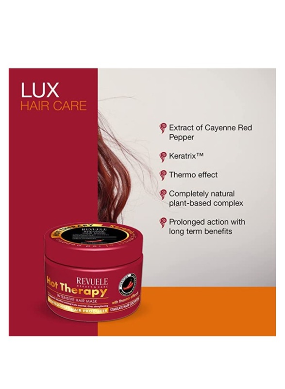 Revuele Professional Hair Products Intensive Hair Mask with Thermo Effect Hot Therapy