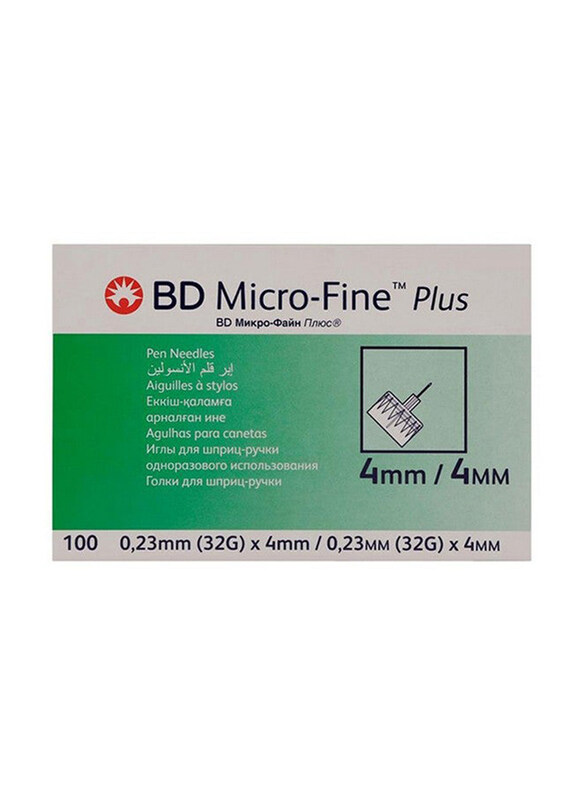 

BD Micro-Fine Plus Pen Needles, 32g x 4mm, 100 Pieces, Multicolour