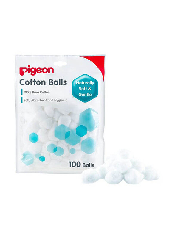 

Pigeon 100-Piece Cotton Balls, White