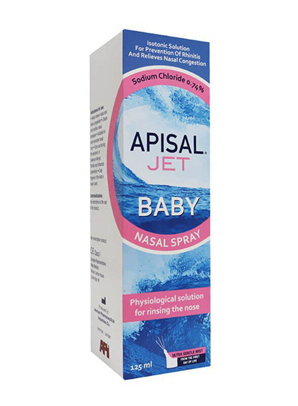 

Apisal 125ml Jet Baby Nasal Spray, White