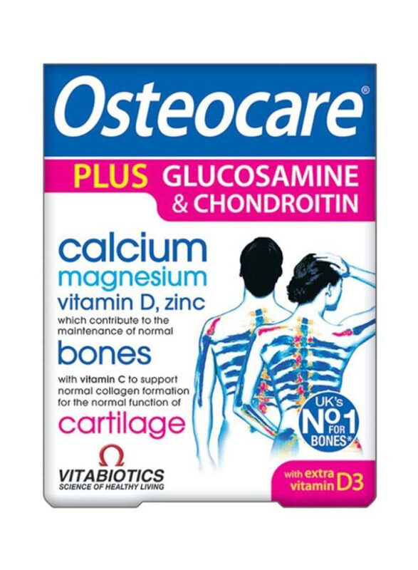 

Vitabiotics Osteocare Plus Glucosamine & Chondroitin Tablets, 60 Tablets