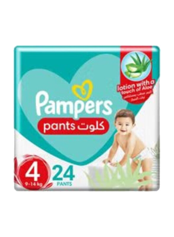 

Pampers Baby-Dry Pants With Aloe Vera Lotion, Size 4, 9-14 Kg, Carry Pack, 24 Count