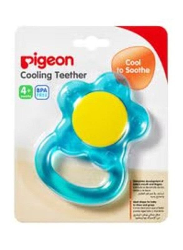 

Pigeon Flower Cooling Teether, Blue/Yellow