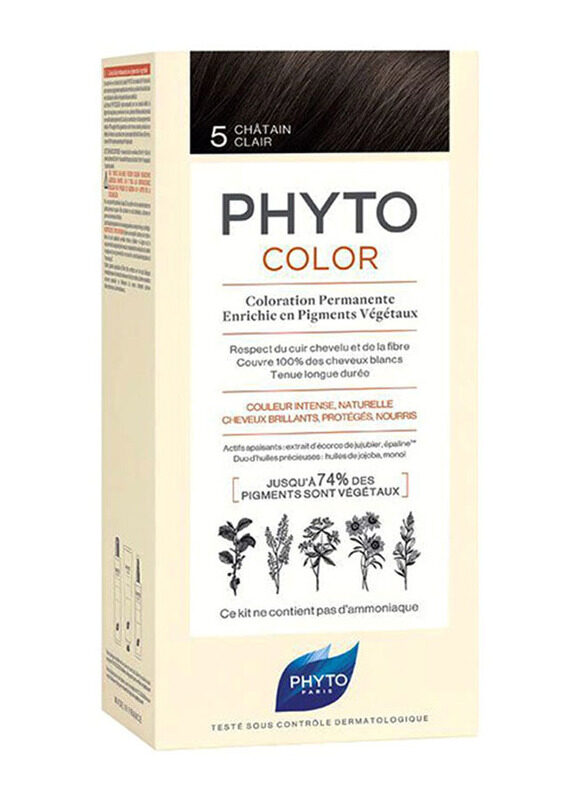 

Phyto Botanical Pigment Permanent Hair Colour 5 Chatain Clair, 50ml