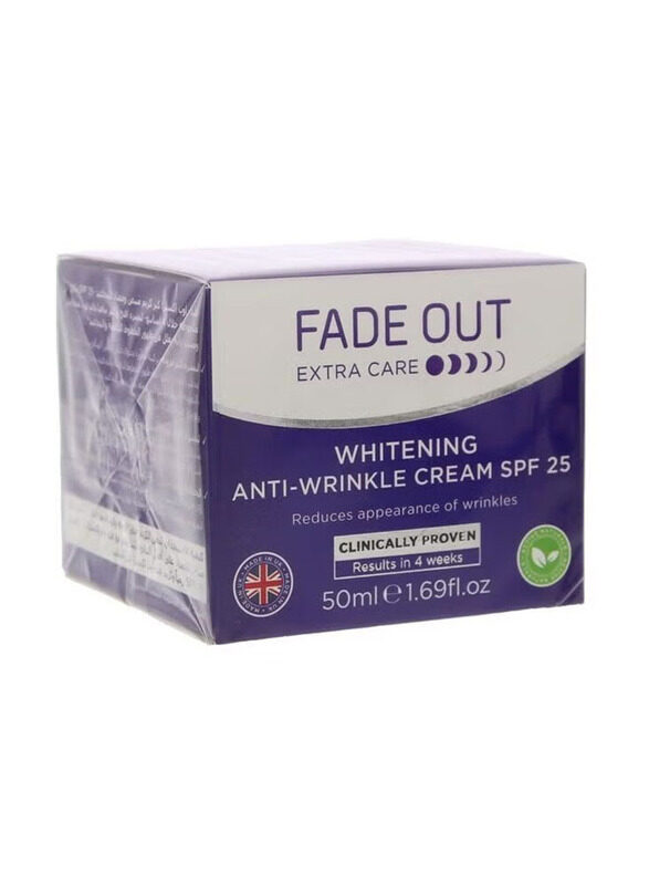 

Fade Out SPF 25 Whitening Anti-Wrinkle Cream, 50ml