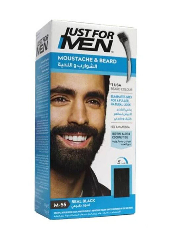 

Just For Men Moustache & Beard Colour, 14g, M-55 Real Black