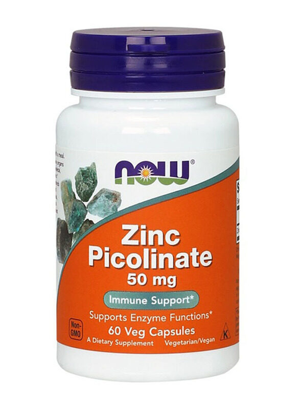 

Now Foods Zinc Picolinate, 50mg, 60 Capsules