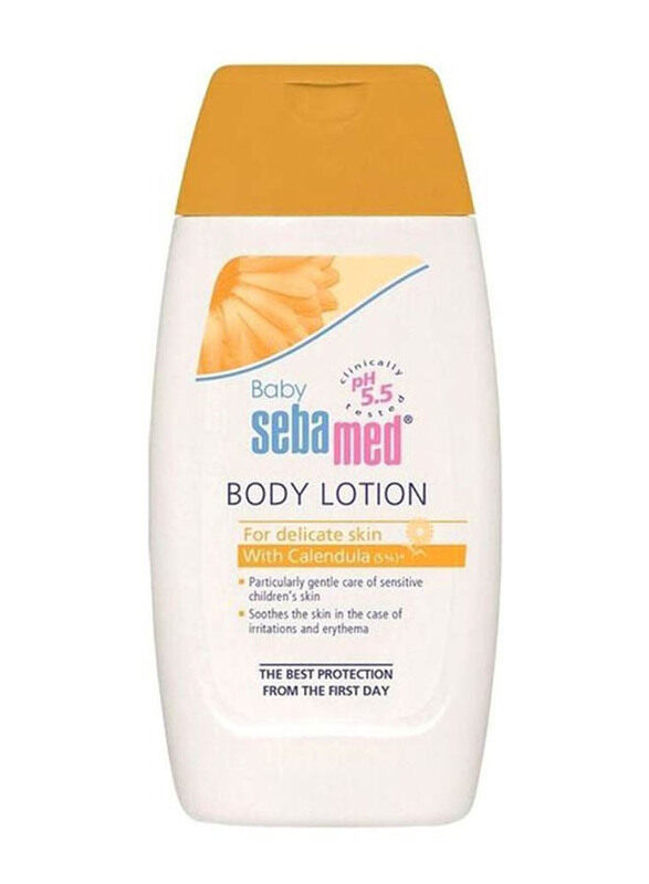 

Sebamed 200ml Baby Body Lotion with Calendula, White