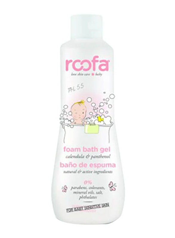 

Roofa 300ml Calendula & Panthenol Foam Bath Gel, White
