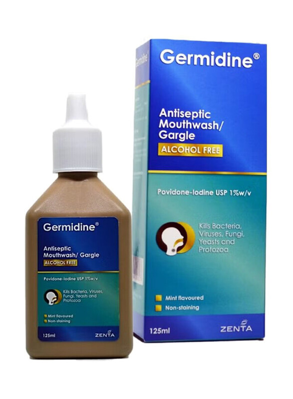 

Germidine Antiseptic Gargle Alcohol Free Mouthwash, 125ml