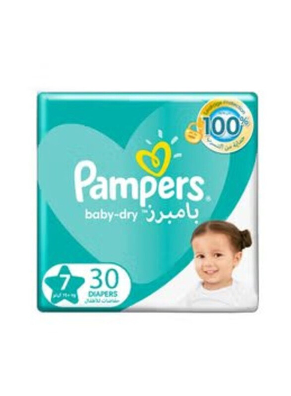 

Pampers Baby Dry Diapers, Size 7, 15+ Kg, 30 Count