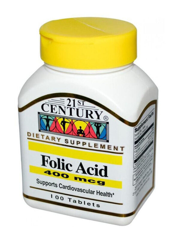 

21St Century Folic Acid 400 Mcg Dietary Supplement, 100 Tablets