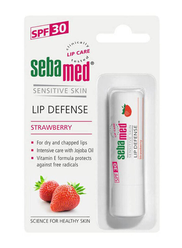 

Sebamed SPF 30 Strawberry Lip Defence Bal, 4.8gm