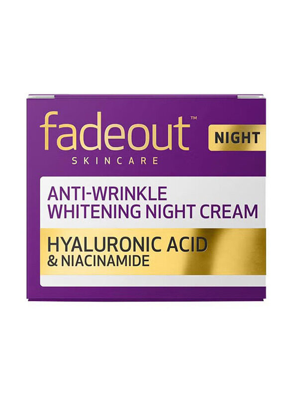 

Fade Out Skincare Anti Wrinkle Whitening Night Cream, 50ml