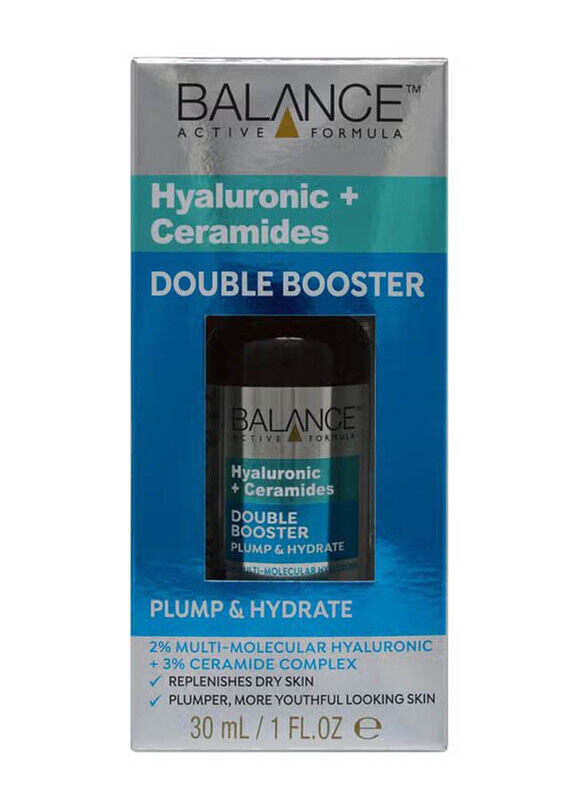 

Balance Active Formula Hyaluronic + Ceramides Double Booster Plump & Hydrate, 30ml