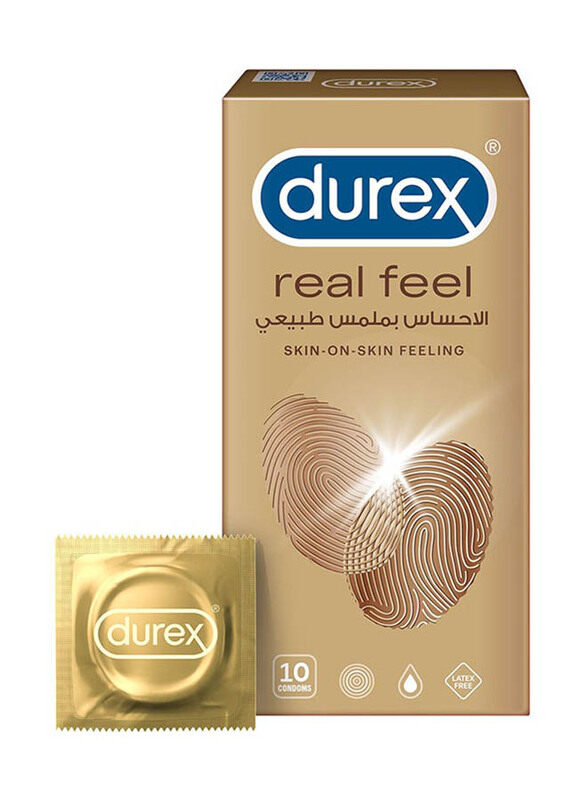 

Durex Skin On Feeling Real Feel Condoms, 10 Pieces