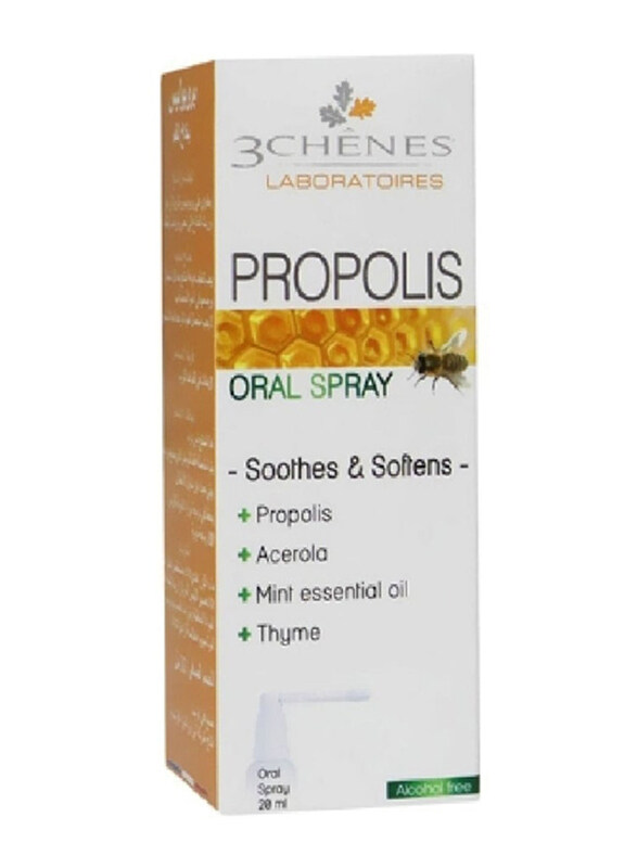 

3 Chenes Laboratories Propolis Oral Spray Soothes & Softens, 20ml