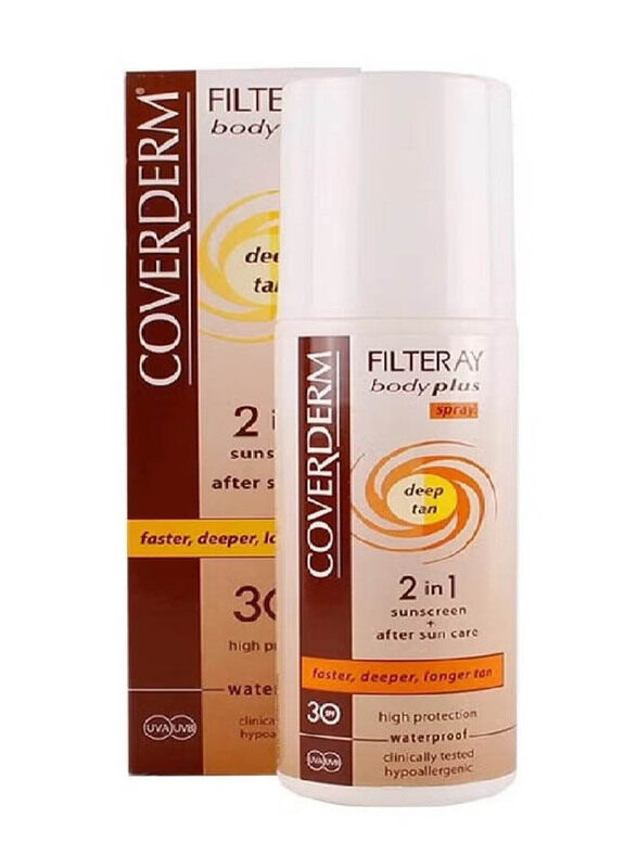 

Coverderm Filteray Body Plus Deep Tan Spray SPF 50+, 100ml