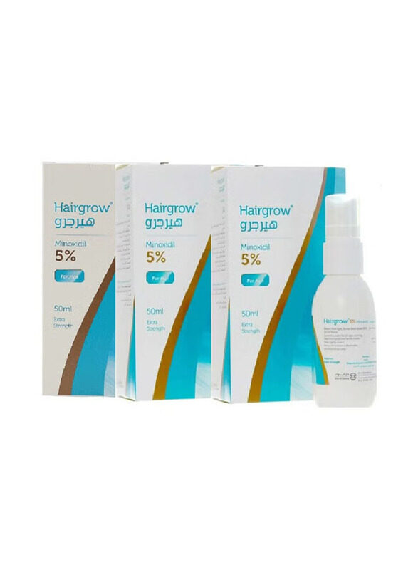 

Dar Al Dawa Hairgrow 5% Minoxidil, 50ml, 3 Pieces