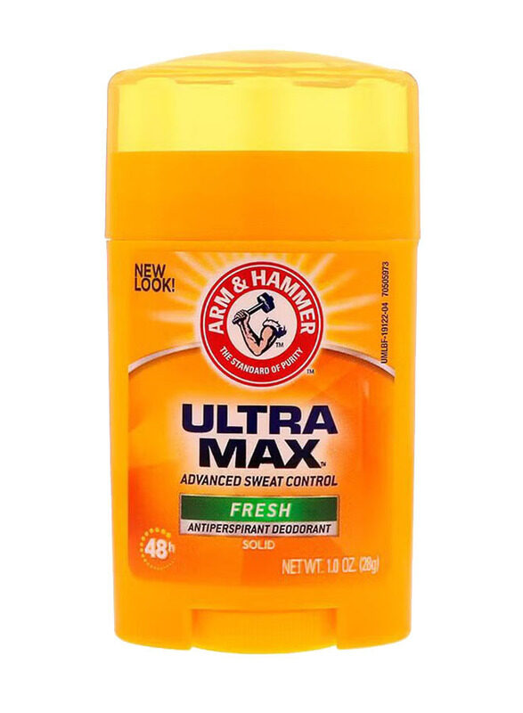 

Arm & Hammer Ultra Max Antiperspirant Solid Deodorant, 28gm